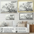 thumbnail image 4 of Designart "Monochrome Tree Of Gray And White III" Floral Wall Art Print, 4 of 5