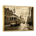 thumbnail image 2 of Designart "Vintage Nostalgia in the Heart of Toronto City III" Cityscapes Floater Framed Canvas Art Print, 2 of 7