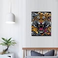 thumbnail image 4 of Nawypu Graffiti Lion Canvas Art Pictures Wall Decor The Lion King Abstract Artwork Black and White Lion Head Framed Canvas Prints Painting Modern Street Art Home Decor, 4 of 5