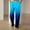 Blue, variant on Gradient Beach Pants for Men Plus Size Casual Straight Leg Pants Elastic Waist Comfy Lounge Trousers Fall Winter Pajamas Pants