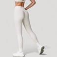 thumbnail image 5 of Women's High Waist Compression Leggings with Seamless Fit and Sculpting Stretch Fabric - Small, White, 5 of 7