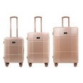 thumbnail image 3 of Isaac Mizrahi Aero 3-Piece Luggage Set, Hard Shell Spinner, Rose Gold, 3 of 28