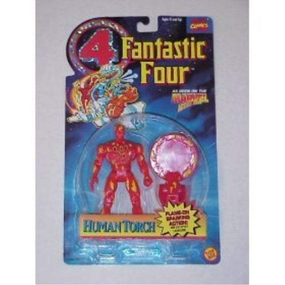 Fantastic Four Animated Series Human Torch Sparking Action