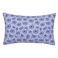 thumbnail image 1 of Balery Blue And White Flowers Funda de Cojín Estampada, Regalos para Mujeres, Regalos de Amor para Ella, Regalos para Novia o Esposa, Funda de Almohada-16"x24", 1 of 6