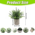 thumbnail image 3 of Spring Fake Plants, Artificial Tropical Small Pot Green Plants Indoor Office Table Kitchen Bathroom Home Decor, Semi Spherical Pulp Bonsai for Farmhouse Office Tabletop Decor, 1Pc(Green3,3x3x9.8"), 3 of 8