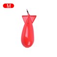 thumbnail image 4 of WDOplteas Alimentador Cohetes Pesca Carpa 3 Tamaños Bomba Señuelos Cebos Soporte para Aparejos (rojo M), 4 of 7