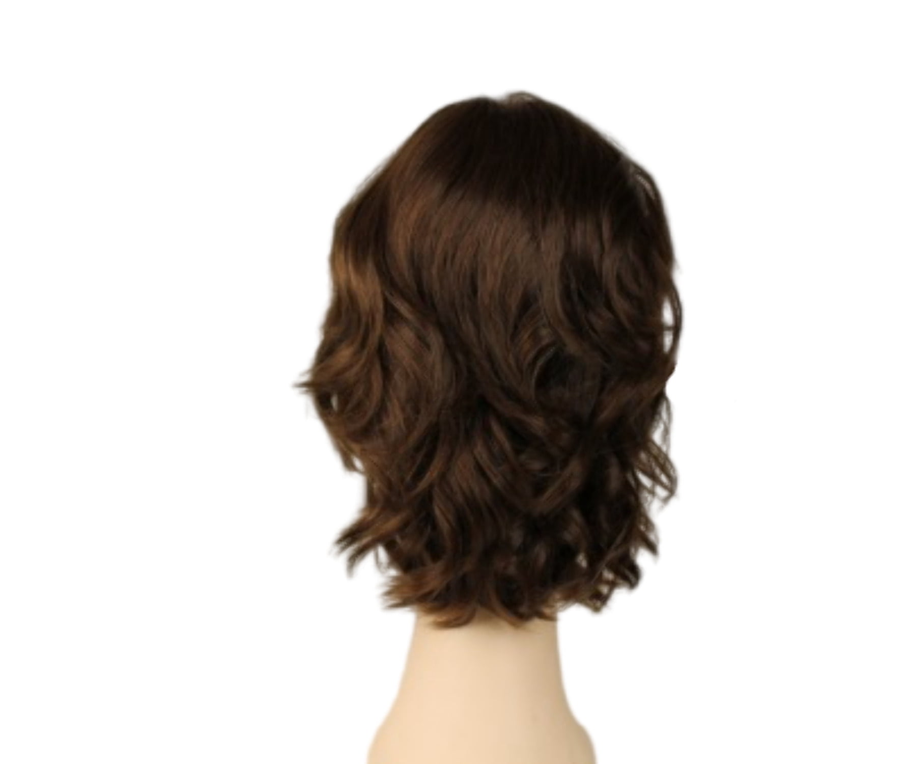 European Human Hair Freeda Wig Regina Brown Multi-Directional Skin Top Size M