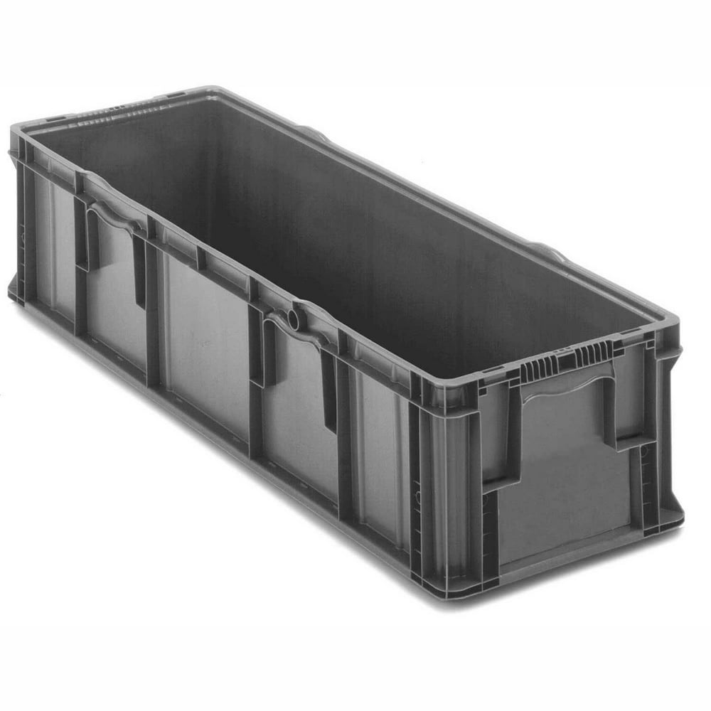 ORBIS Stakpak Plastic Long Stacking Container 48 X 15 X 10 3 4 Gray orbis-stakpak-plastic-long-stacking-container-48-x-15-x-10-3-4-gray