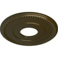 thumbnail image 3 of Ekena Millwork 12 1/2"OD x 3 7/8"ID x 3/4"P Bradford Ceiling Medallion (Fits Canopies up to 6 5/8"), Hand-Painted Brass, 3 of 6