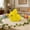 Yellow, variant on Easter Bunny Foam Ornaments, 6-Pack 2.5 Inch – Colorful Flocking Rabbits, for Wreaths, Flower Branches, Party Decor – Multicolor