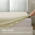 thumbnail image 2 of Mildly 22" Extra Deep Pocket Fitted Sheet, Ultra-Soft, Premium 1800 Collection - Queen, Beige, 2 of 8