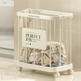 thumbnail image 5 of Joyfeel Dirty Clothes Laundry Basket with Wheels Large Capacity Strong Load-bearing Sturdy Construction Laundry Hamper Toys Storage Basket, 5 of 10
