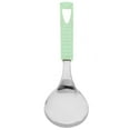 thumbnail image 3 of KAKOWELY Stainless Steel Kitchen Utensils with Vacuum Ergonomic Handle for Home Kitchen - Long Rice Spoon,10.63"X2.76"X1.61", 3 of 4