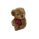 thumbnail image 1 of Pax Toys Peluche Oso de Felpa Café con Moño Rojo 30 cm – Suave y Abrazable – Regalo Ideal para Niños y Adultos, 1 of 4