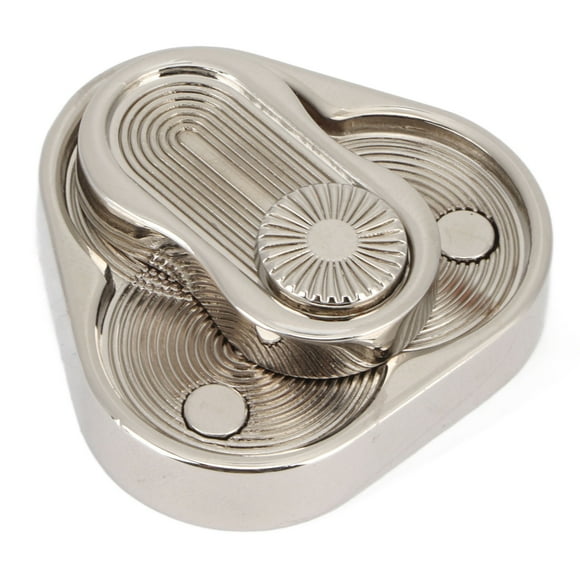 Stress Relief Slider Toy, Mellow Triangular Spiral Texture ADHD Rotation Slider Metal Ergonomic Funny Portable For Home For Office Worker