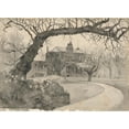 thumbnail image 2 of Joseph Pennell 24x18 Gold Ornate Framed and Double Matted Museum Art Print Titled - Chelsea&nbsp;Rectory (Late 19th-Early 20th&nbsp;Century), 2 of 4