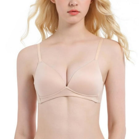 

Women s Full Coverage Smoothing Wire Free Bra Lightly Lined T-Shirt Bras