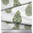 thumbnail image 2 of Soimoi Rayon Crepe Fabric Floral & Paisley Block Printed Fabric 1 Yard 46 Inch Wide, 2 of 3