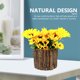 thumbnail image 5 of Decoración de girasol falso interior planta de flojo artificial para la pieza central del estante, 5 of 5