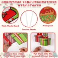 thumbnail image 4 of Letreros navideños con forma de guass para decoración exterior, 4 unidades con estacas, 4 of 7