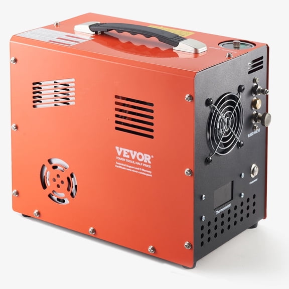 PCP Air Compressor 4500PSI with Auto Stop & Built-in Power Converter, for PCP Air Rifles and Paintball Tanks