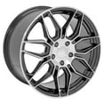 thumbnail image 4 of OE Wheels CV03C 19 Inch Rim Fits Corvette C8 Z06 Style 5x120.65 19x10 Gloss Gunmetal Machined - Hollander 95580 (1), 4 of 5