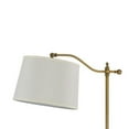 thumbnail image 2 of Benjara 100 Watt Metal Down Bride Floor lamp with Fabric Tapered Drum Shade, Gold, 2 of 5