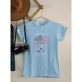 thumbnail image 3 of American Grown Dominican Roots T-Shirt Women -Smartprints Designs, Female Small, 3 of 4