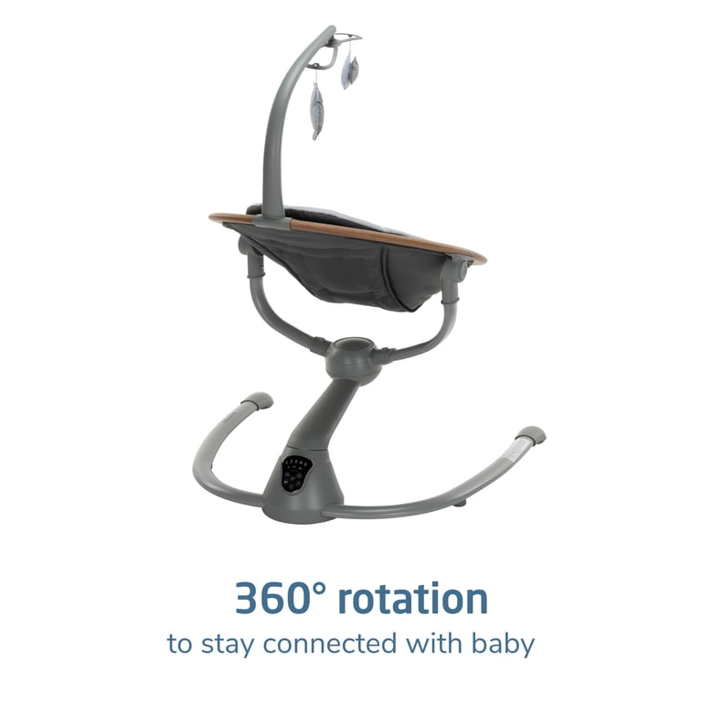 Maxi-Cosi Cassia Baby Swing, EcoCare Fabric, 360° Rotation, On