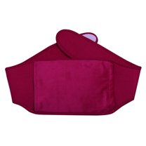 MOQIN Hot Water Bag,Hot Water Bottle with Soft Waist Cover for Neck and Shoulder, Back,Hand, Legs, Waist Warm,Men Women Winter Thicken Thermal Plush Waist Warmer Lumbar Support Belt