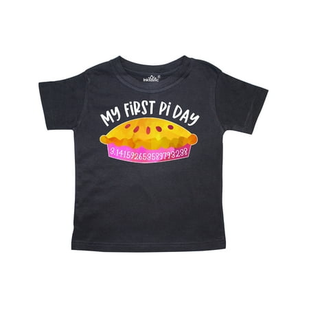 

Inktastic My 1st Pi Day Pink Pie Pan Pun Gift Toddler Boy or Toddler Girl T-Shirt