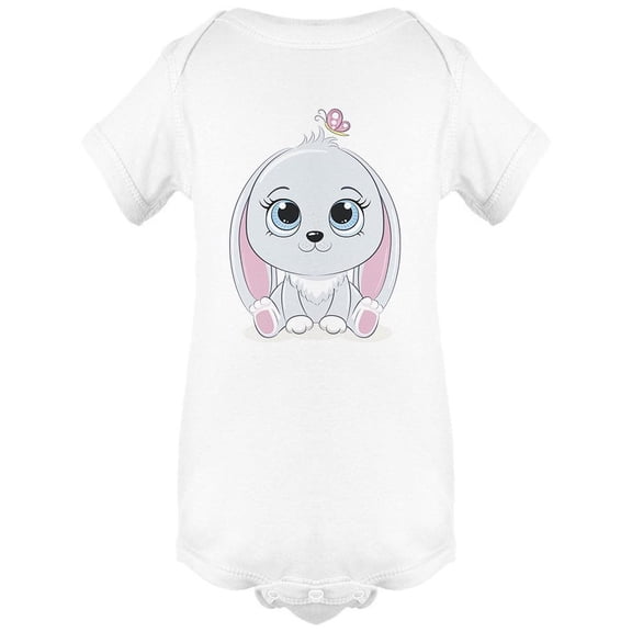 Cute Little Bunny With Butterfly Bodysuit Infant -Image by Shutterstock,  Newborn