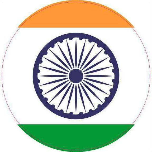 4in x 4in India Flag Sticker Vinyl Luggage Decal Vehicle Bumper Stickers