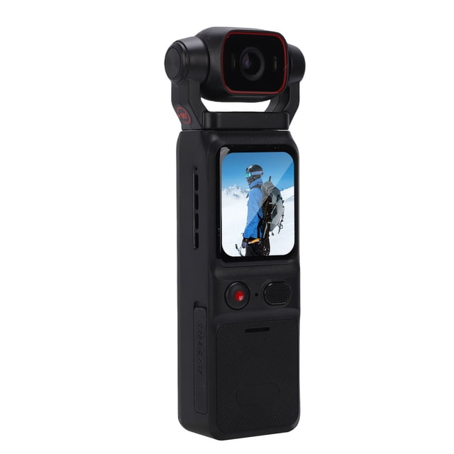 Cámara De Video Portátil 4K HD Cabezal Giratorio De 180 WiFi Estabilización Giroscópica De 6 Ejes Videocámara De Mano Gran Angular Con Aplicación Para Viajes