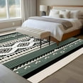 thumbnail image 5 of Sage Green Boho 5'x7' Area Rug, Vintage Ethnic Tribe Retro Abstract Art Washable Non-Slip Soft Rugs, Low-Pile Large Carpet for Living Room Bedroom Dining Room, Non-Shedding Accent Rug, 5 of 9