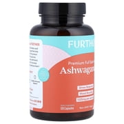 Further Food Organic Ashwagandha 1325mg. Pure Ashwagandha Root with Black Pepper & Avocado Oil
