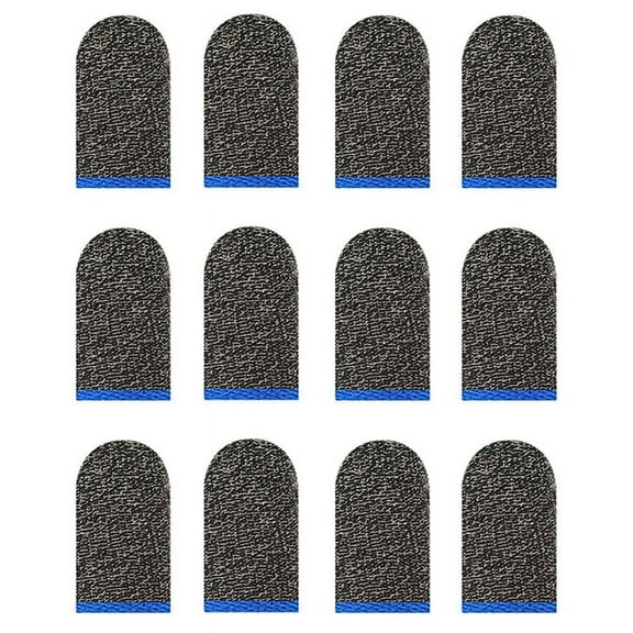 Gaming Finger Cots, Non-Slip, Sweat-Proof Touchscreen Gloves, Breathable, Chicken Finger Cots 12-Piece Set