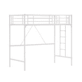 thumbnail image 3 of Zimtown Upgrated Twin Loft Bed with Ladder Metal Bunk Bed with Flat Step Ladder, White, 3 of 10
