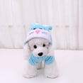 thumbnail image 4 of Agiferg Pet Dog Four-Legged Plush Clothes Embroidery, Rabbit Ears Make-up, Cat Clothes, 4 of 8