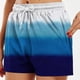 thumbnail image 3 of Pantalones Cortos Largos para las Mujeres, Pantalones Cortos Casuales Impresos de Cintura Alta No Estirable Hechos de Poliéster Transparente Airy para Todo el Uso de Temporada, Pantalones Cortos Casua, 3 of 5