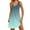 Mint Green, variant on Womens Tank Dresses 2025 Casual V Neck Sleeveless Sundresses Boho Beach With Pockets Olive Green