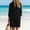 Black, variant on Mini Casual Dresses for Women White Long Sleeve Cotton Linen Summer Shirt Dress Collared Loose Fit with Pockets Dresses