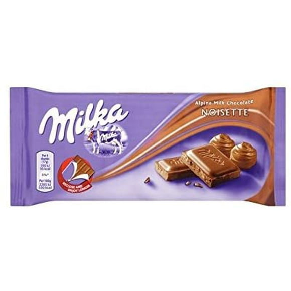 Milka Noisette Chocolat au Lait 100g - Pack de 4