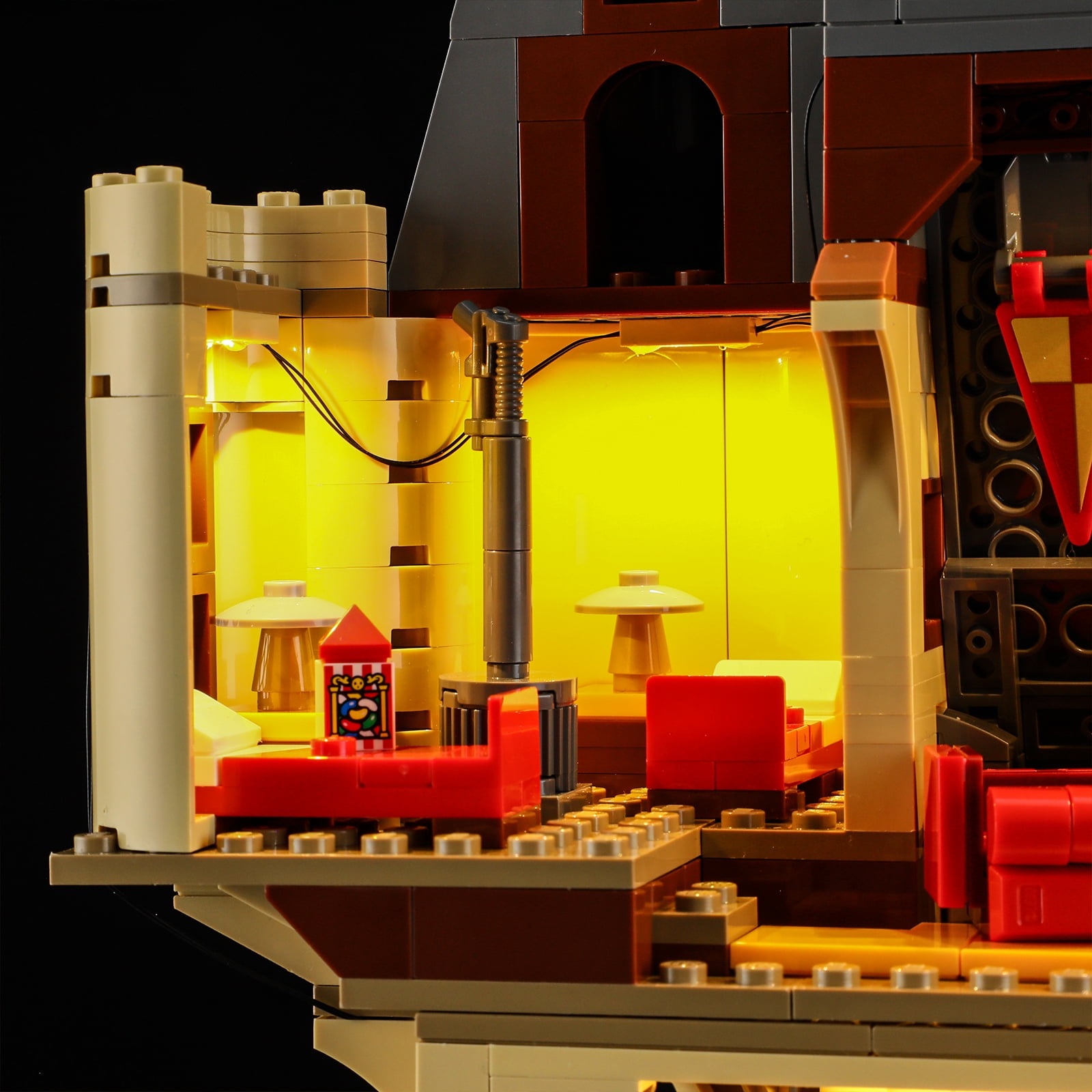 QC Ltbrcik Led Light Kit Lighting Set For Lego 76454 Hogwarts Castle The Main Tower Harry Potter Movie Building Blocks Without Lego Set