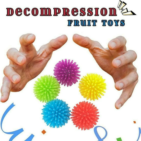 Aodebiao Massage Ball for Stress Relief Hand Foot Muscle Relaxation Therapy Sensory Toy Portable Pain Relief Roller Office Home Travel PVC Massage Tool for Neck Back Shoulder Plantar Fascia