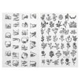 thumbnail image 3 of Rongfmy 1Pair Water Soluble Hand Sewing Stabilizers for Embroidery Wash Away Designs B, 3 of 9