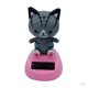 thumbnail image 1 of 2 paquetes de juguetes de baile solar gato adorno de coche con energía solar decoración de fiesta de Halloween gris Sunnimix Lindo gato bailando, 1 of 8