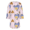 thumbnail image 5 of MEICHEN Plush Robes for Women Casual and Comfortable Long Sleeved Colorful Printed Ladies' Bathrobe Womens Robes, 5 of 5