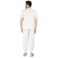 thumbnail image 4 of Inkmeso SolidPajama Set For Mens Short Sleeve Sleepwear Round NeckNightwearPj Set, 4 of 7