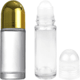 thumbnail image 4 of Refillable 50ml Glass Roller Bottle with Golden Cap for Essential Oils and Cosmetics, Durable and Stylish Design for Personal Use or Gifting, Easy to Fill and Portable., 4 of 4